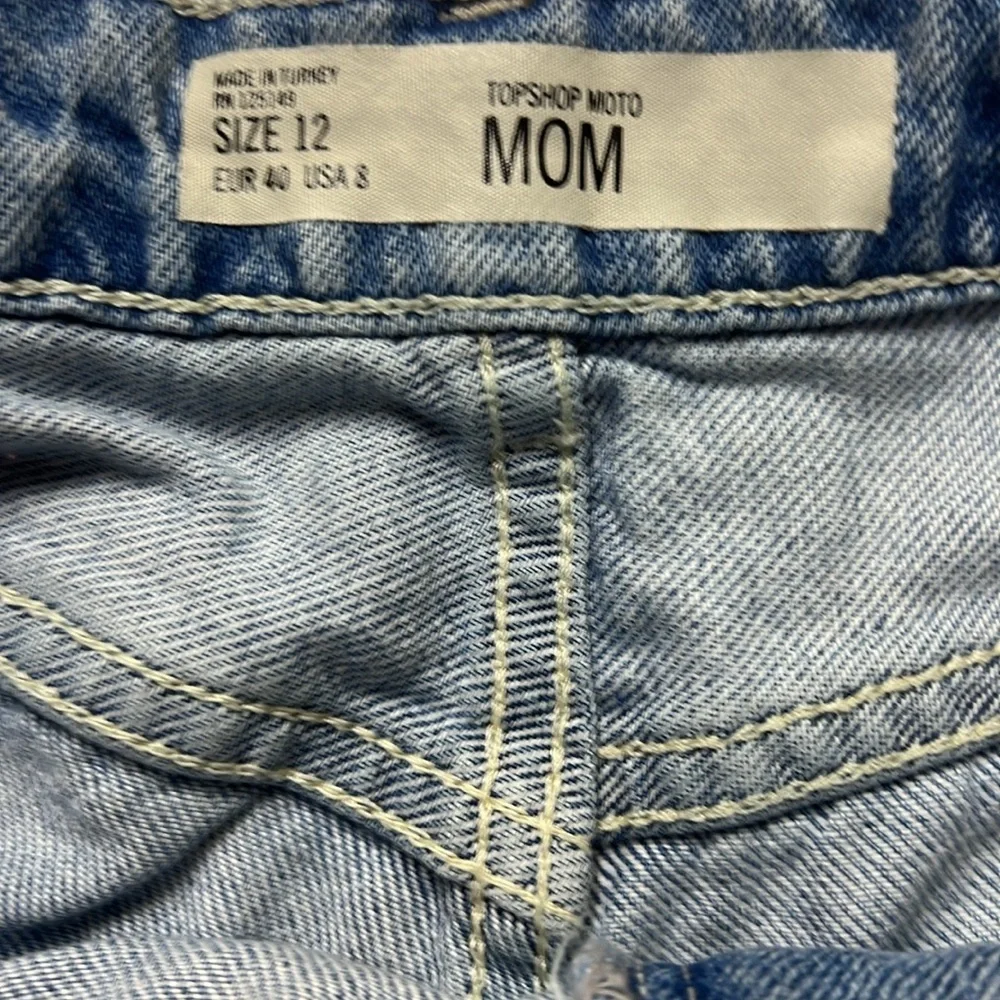 Top Shop Love Me Not Denim Shorts